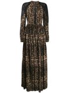 John Richmond Leopard Print Maxi Dress - Black