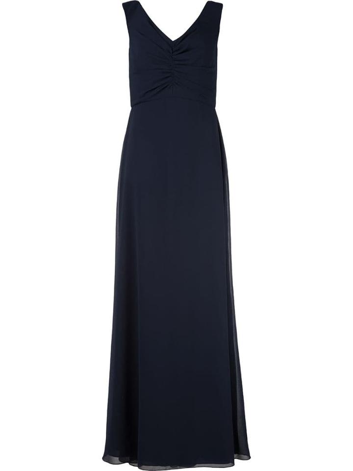 Amsale V-neck Evening Gown - Blue