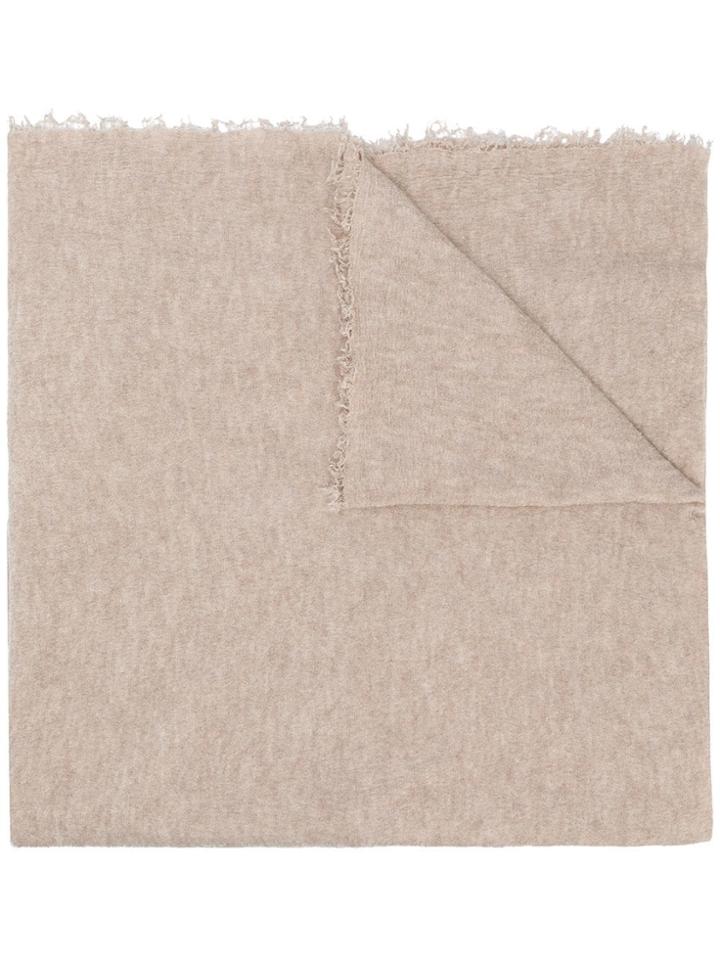 Faliero Sarti Frayed Edges Scarf - Neutrals