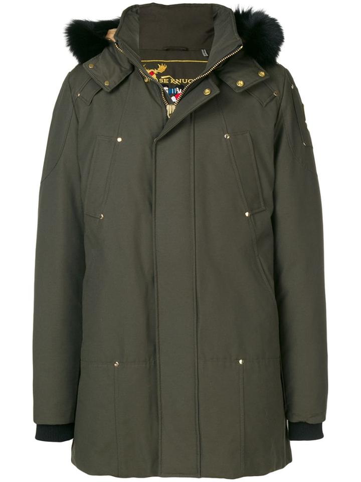Moose Knuckles Hooded Padded Coat - Green