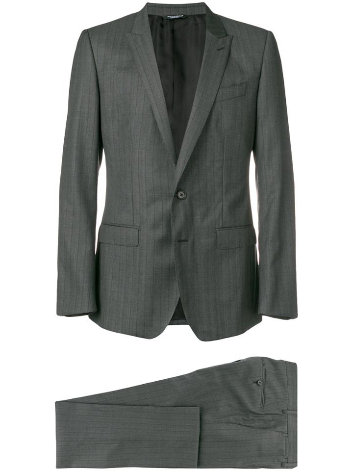 Dolce & Gabbana Striped Two-piece Suit - Grey