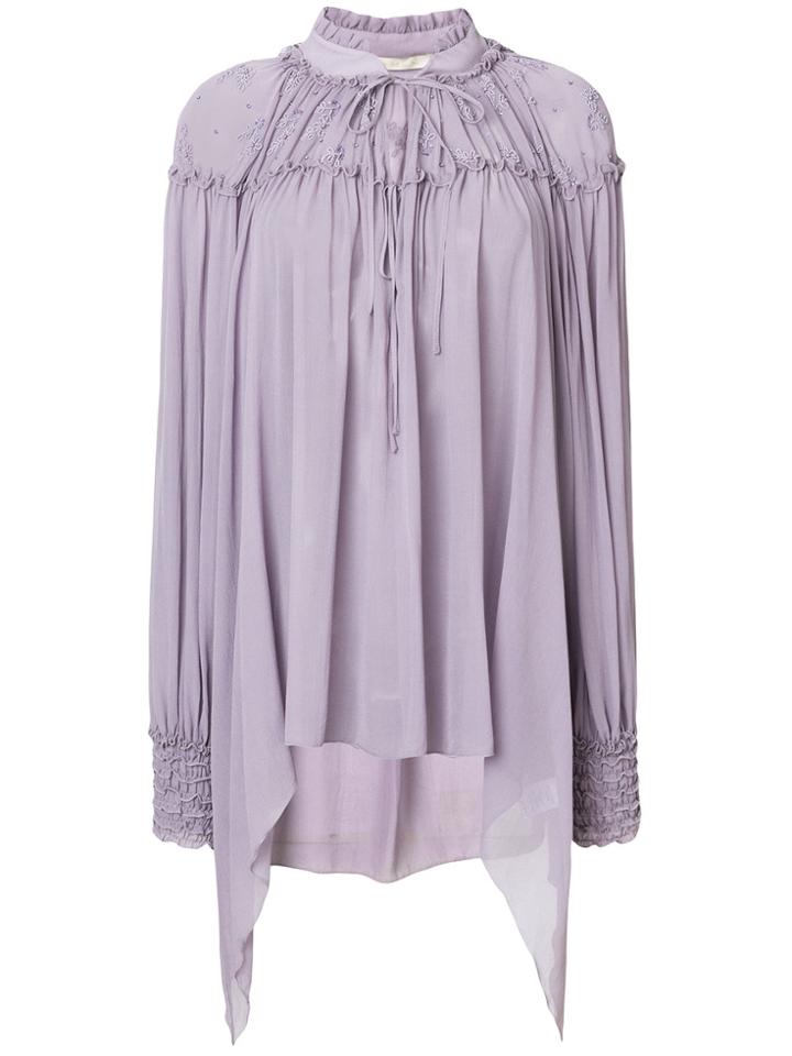 Amen Flowing Blouse - Pink & Purple