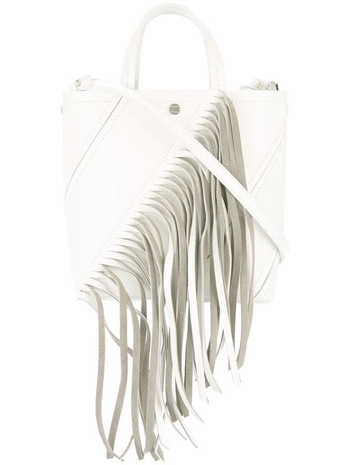 Proenza Schouler Small Fringed Hex Tote - White