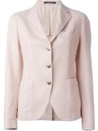 Tagliatore Classic Casual Blazer, Women's, Size: 42, Pink/purple, Cotton/linen/flax/cupro