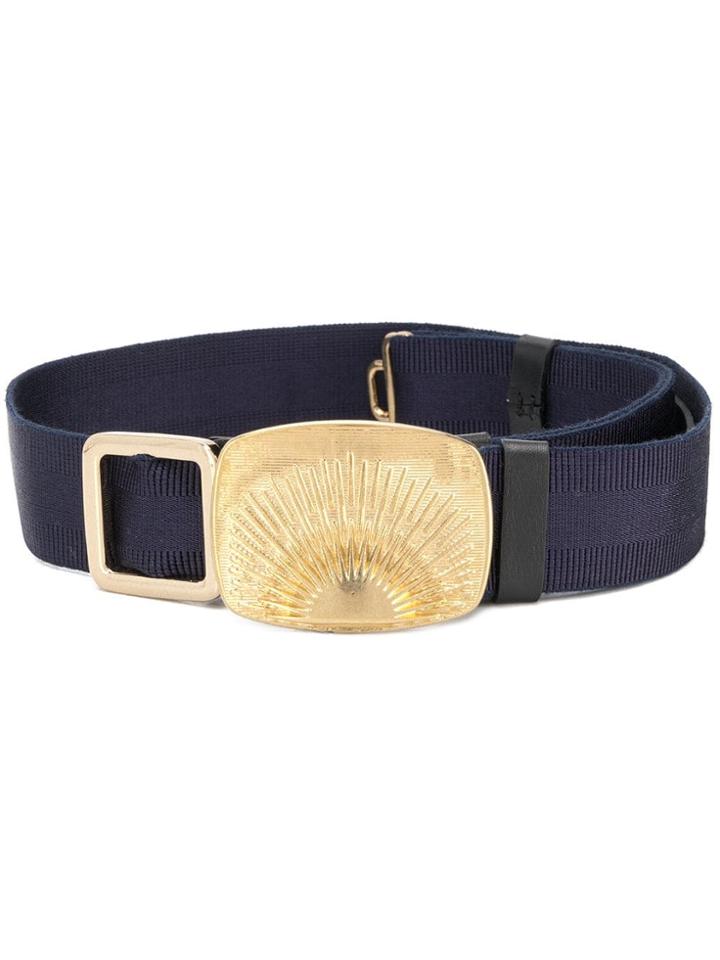 Dorothee Schumacher Rising Sun Buckle Belt - Blue