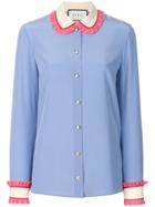 Gucci Neck Tie Shirt - Blue