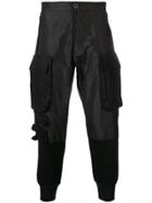 Unravel Project Tapered Cargo Trousers - Black