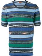 Missoni Towelling Stripe T-shirt - Blue