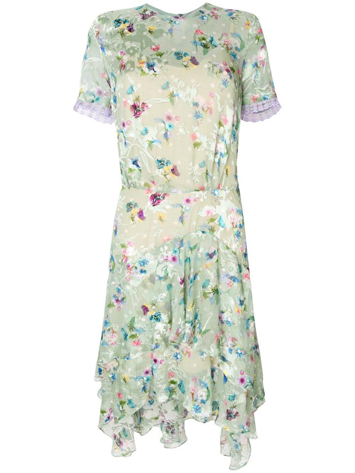 Preen By Thornton Bregazzi Adara Floral Dress - Green
