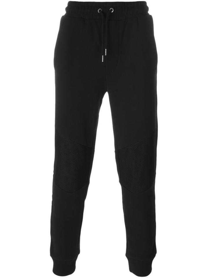 Diesel Tapered Track Pants, Men's, Size: Medium, Black, Cotton/polyester