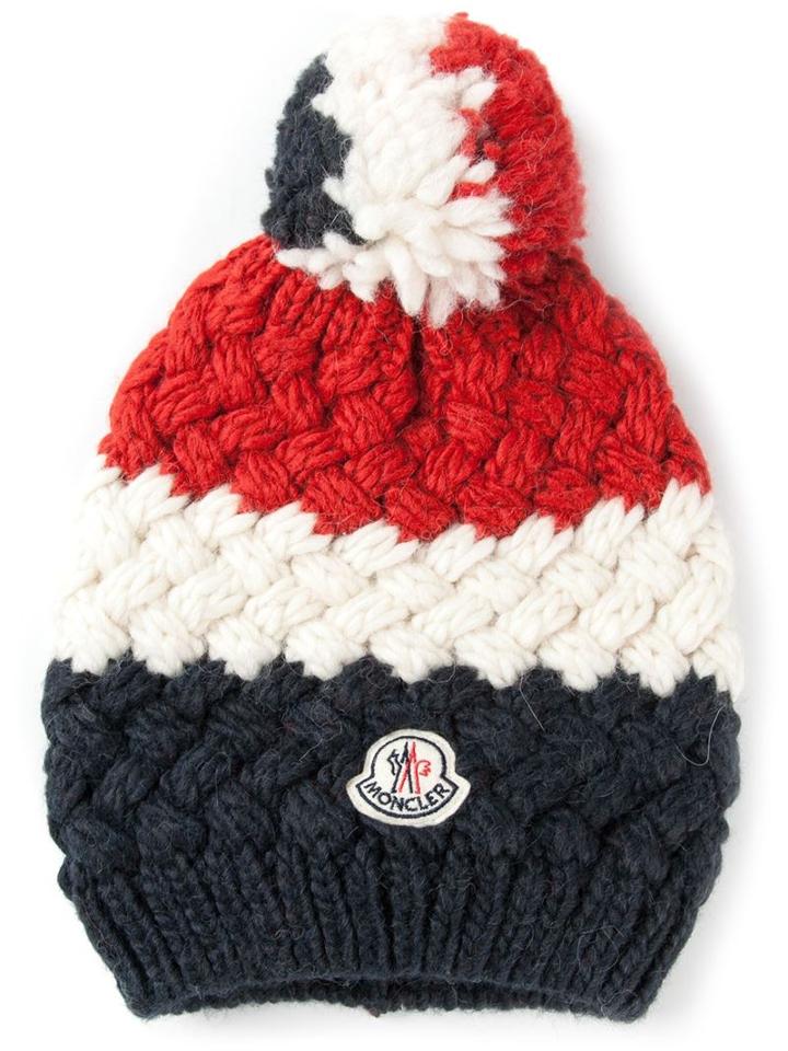 Moncler Bobble Knit Beanie
