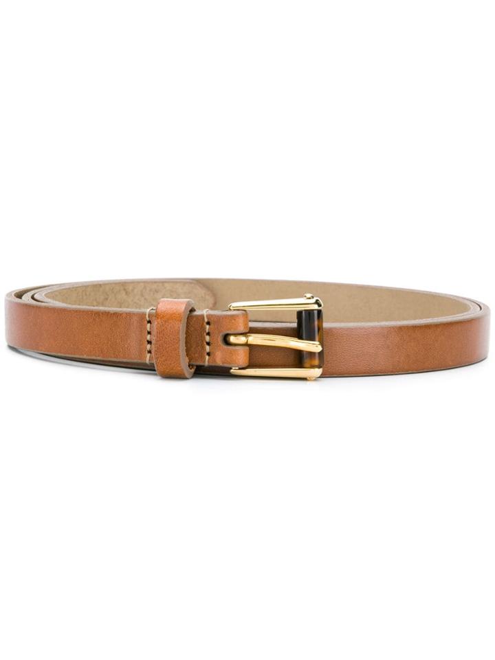 Dolce & Gabbana Tortoise Shell Detail Buckle Belt - Brown