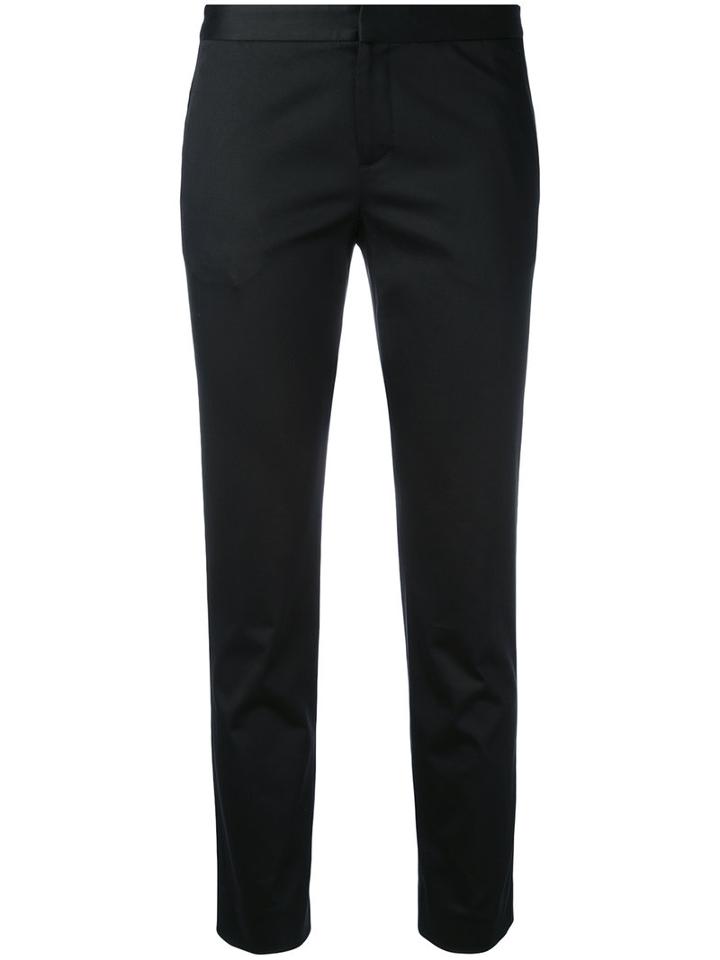 Cropped Trousers - Women - Cotton/spandex/elastane/lyocell - 6, Black, Cotton/spandex/elastane/lyocell, Polo Ralph Lauren