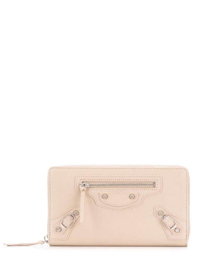 Balenciaga Classic Continental Wallet - Neutrals