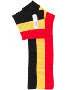 Palm Angels Striped Scarf - Yellow