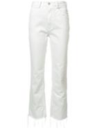 Rachel Comey Cropped Trousers, Women's, Size: 6, White, Spandex/elastane/cotton