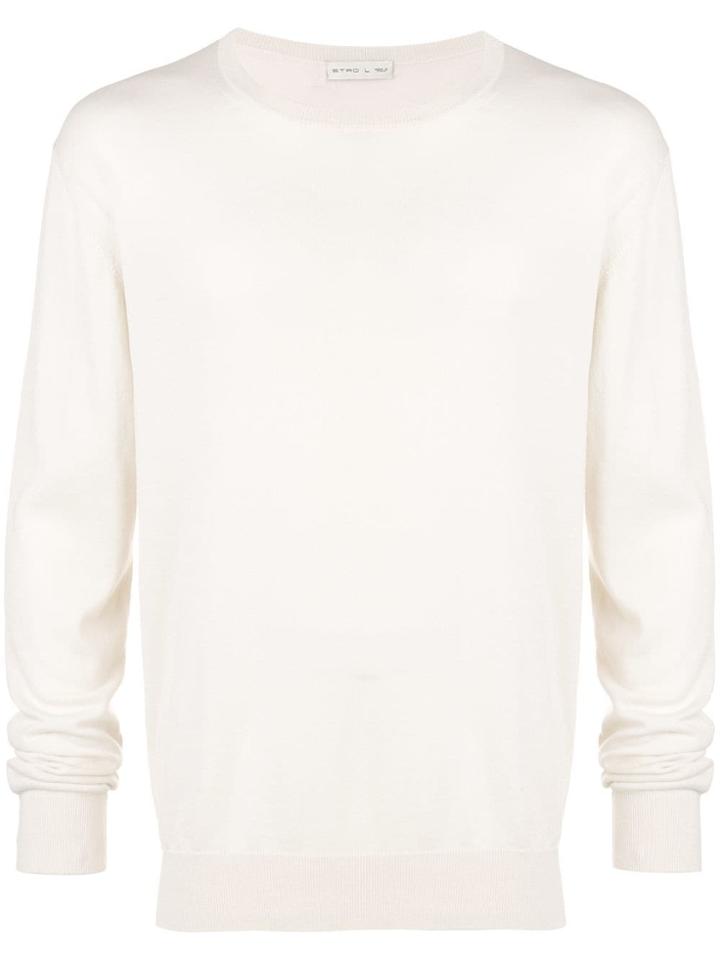 Etro Classic Crew Neck Sweatshirt - Neutrals