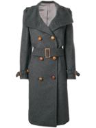 Burberry Vintage Belted Trench Coat - Grey