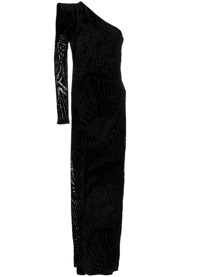 Tufi Duek One Shoulder Gown - Black