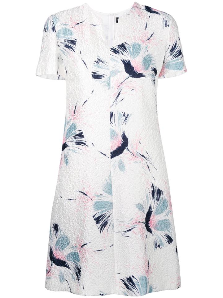 Giorgio Armani Floral Print T-shirt Dress - White
