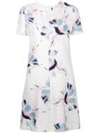Giorgio Armani Floral Print T-shirt Dress - White