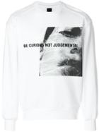Juun.j Front Printed Sweatshirt - White