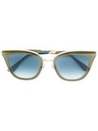 Jimmy Choo Eyewear Embellished Cat-eye Sunglasses - Blue