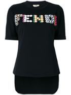 Fendi Logo Patch T-shirt - Black