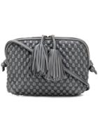 Tissa Fontaneda Textured Tassel Clutch Bag - Grey