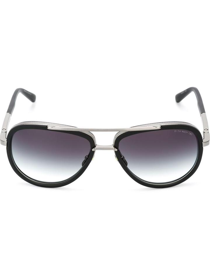 Dita Eyewear Aviator Sunglasses, Men's, Black, Pvc/titanium