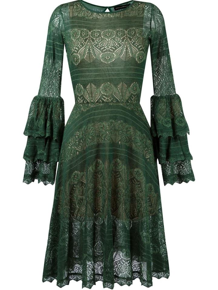 Cecilia Prado Tricot Ruffled Sleeves Dress