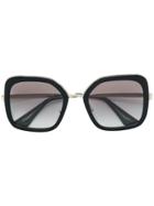Prada Eyewear Cinema Square-frame Sunglasses - Black