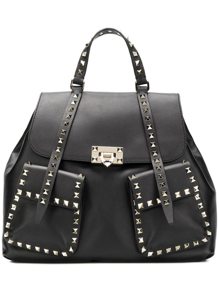 Valentino Valentino Garavani Rockstud Rolling Guitar Backpack - Black