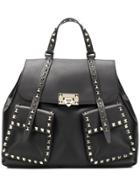 Valentino Valentino Garavani Rockstud Rolling Guitar Backpack - Black