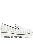 Stella Mccartney Slip-on Logo Platform Sneakers - White