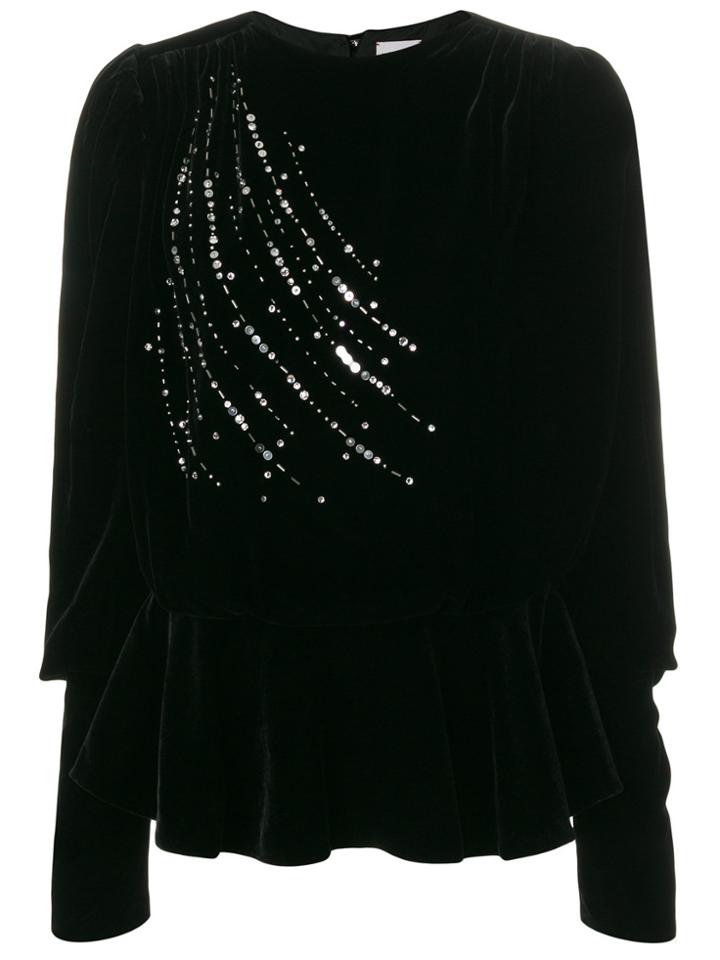Magda Butrym Stone Embellished Blouse - Black