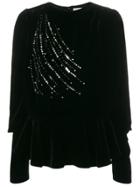 Magda Butrym Stone Embellished Blouse - Black