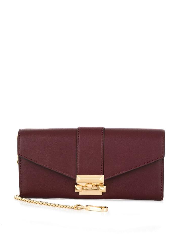 Michael Kors Envelope Chain Wallet - Brown