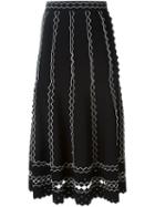 Alexander Mcqueen Wavy Seam Skirt