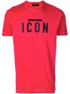 Dsquared2 - Icon Embroidered T-shirt - Men - Cotton - Xl, Red, Cotton