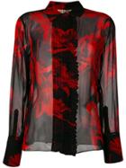Roberto Cavalli Tullip Print Shirt - Black