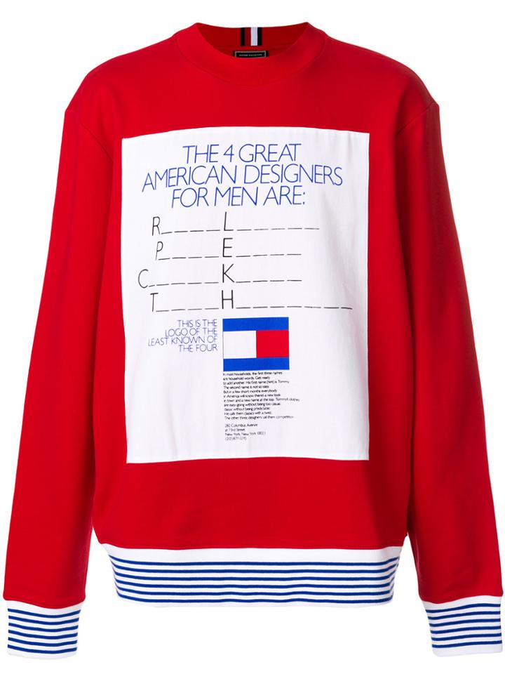 Tommy Hilfiger George Lois Ad Sweatshirt - Red