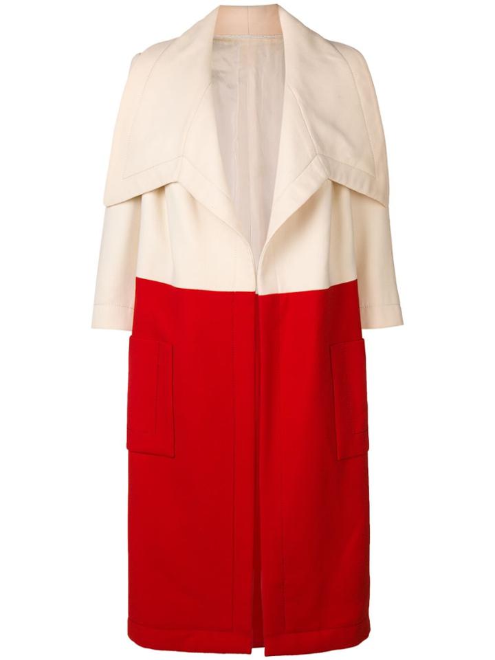 A.n.g.e.l.o. Vintage Cult 1970's Two-tone Coat - Nude & Neutrals