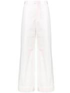 Maison Margiela Classic Wide-leg Trousers - White