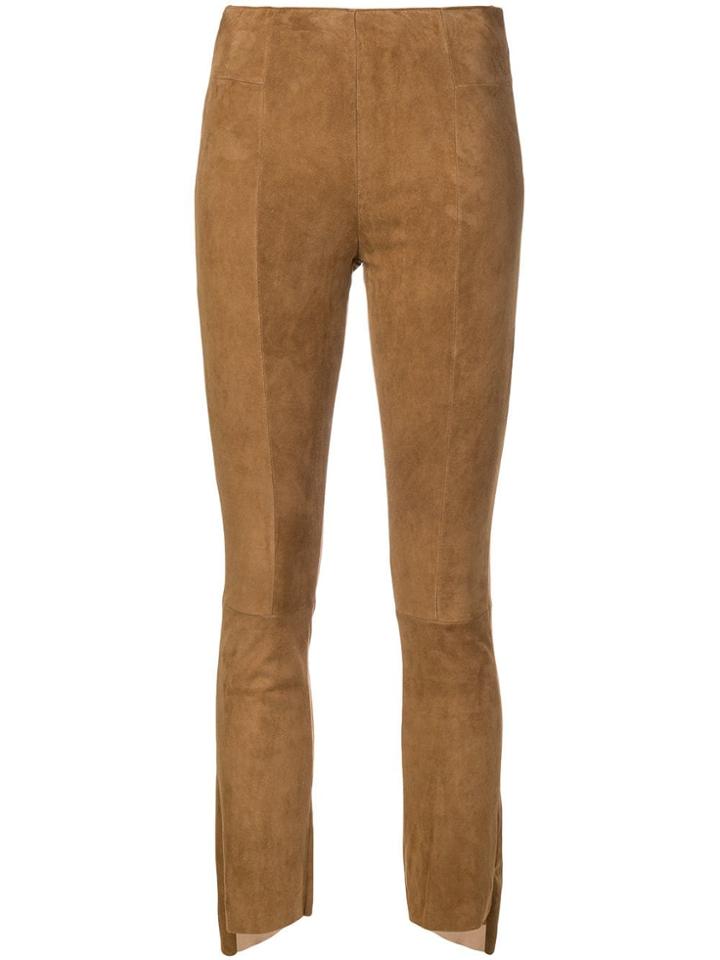 Salvatore Santoro High-waist Fitted Trousers - Brown