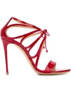 Casadei Evening Sandals, Women's, Size: 40, Red, Patent Leather/leather