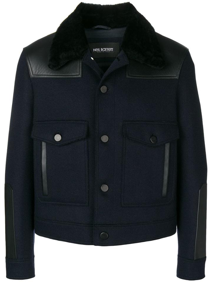 Neil Barrett Patch Pocket Jacket - Blue