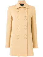 Talie Nk Double Breasted Coat, Women's, Size: 36, Yellow/orange, Polyester/spandex/elastane/viscose
