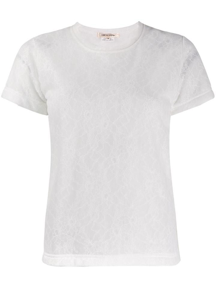 Comme Des Garçons Pre-owned '2000s Patterned T-shirt - White