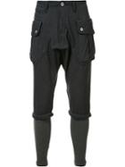 Mostly Heard Rarely Seen Cargo Skinny Trousers, Men's, Size: 34, Blue, Cotton